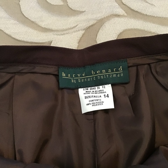 BEAUTIFUL BROWN PANT SUIT, 14 , fully lined both jacket and pants, very stylish - Picture 4 of 13